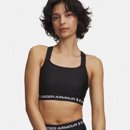 HeatGear High Sport-BH Damen-schwarz, wei&szlig;