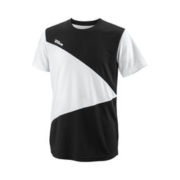 Team T-Shirt Jungen-Schwarz,Weiß