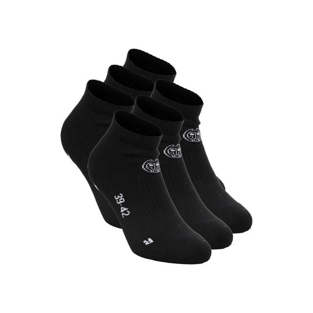 No Party XXL No Show Move Socks 6 Pack - black