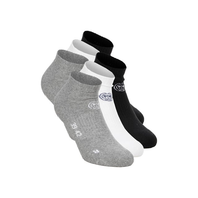 No Party XXL No Show Move Socks 6 Pack - black