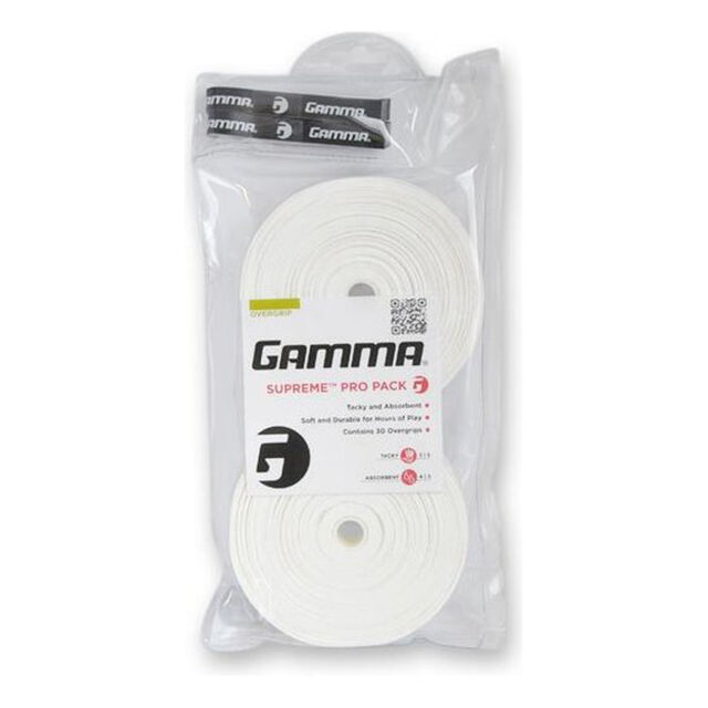 Gamma Übergriffband Supreme Overgrip 30 Pro Pack Weiß