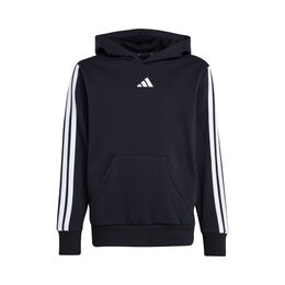 3Stripes Fleece Trainingsjacke Jungen - schwarz, weiß