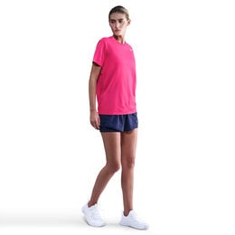 Dri-Fit Regular T-Shirt Damen - berry, weiß