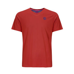 Evin Tech Round T-Shirt Jungen - dunkelrot, 