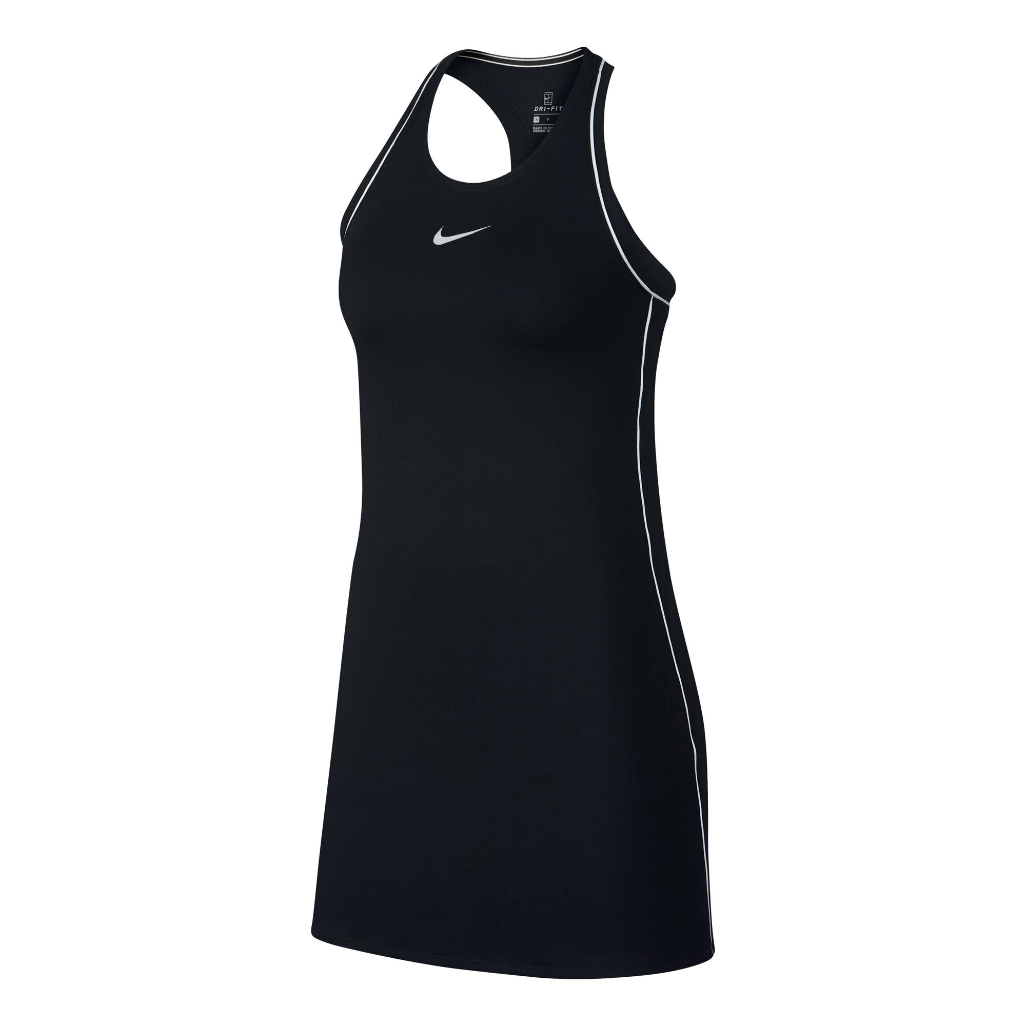 Nike Court Dry Kleid Damen - Schwarz, Weiß online kaufen ...