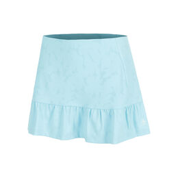 Floral Jacquarded Rock Damen-Hellblau