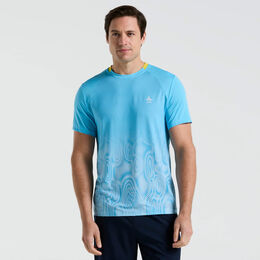 Performance Ombre T-Shirt Herren-Hellblau