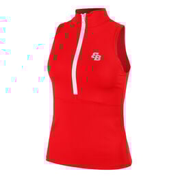 Monaco Tank-Top Damen-Rot,Weiß