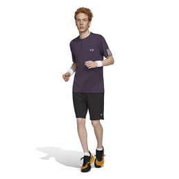 Y-3 Zip Polo Herren-Lila