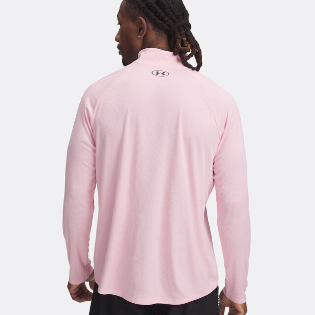 Tech Textured 1/2 Zip-GRY Long-Sleeves