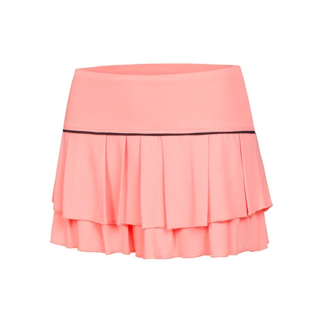 Pleat Tier Skirt with piping