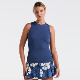 Rib Tank-Top Damen-Dunkelblau