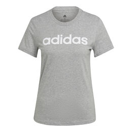 Linear T-Shirt Damen-Grau