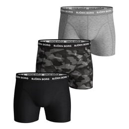 Cotton Stretch Boxer 3P Boxer Short Herren-Oliv,Gr&uuml;n