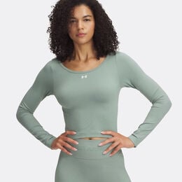Vanish Seamless Longsleeve Damen-Gr&uuml;n