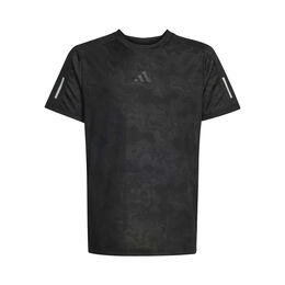 Structure T-Shirt Jungen-schwarz