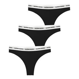 Logo String 3er Pack Damen-Schwarz,Weiß
