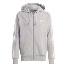 Essentials French Terry 3-Stripes Full-Zip Hoodie