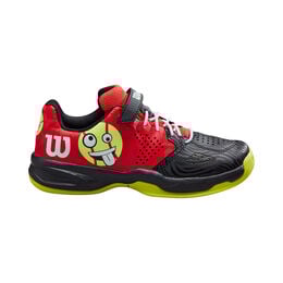 Allcourtschuh Kinder-schwarz,rot