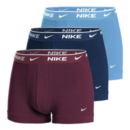 Everyday Stretch Trunk Boxer Short 3er Pack Herren - hellblau, dunkelrot