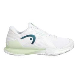 Sprint Pro 4.0 Sandplatzschuh Damen-Weiß,Hellgrün