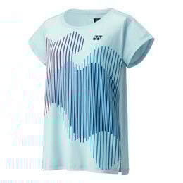 Crew Neck T-Shirt Damen - hellblau, 