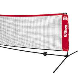 EZ Tennisnetz 6,10m-Schwarz,Rot