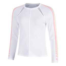 Sunset Spin Longsleeve Damen-Weiß,Orange
