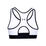 Mid Keyhole Graphic Bra Women