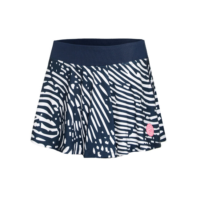 Fingerprint Printed Wavy Skort