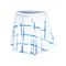 Shibori Plaid Skirt-13.5" 