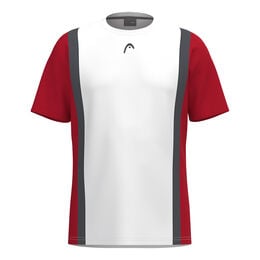 Club 25 Tech T-Shirt Herren-Rot,Weiß