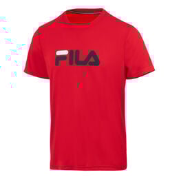   Logo T-Shirt - rot, schwarz