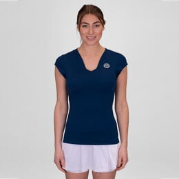 Crew V-Neck T-Shirt Damen-Dunkelblau