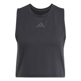 Power 3 Stripes Boxy Tank-Top Damen-Schwarz