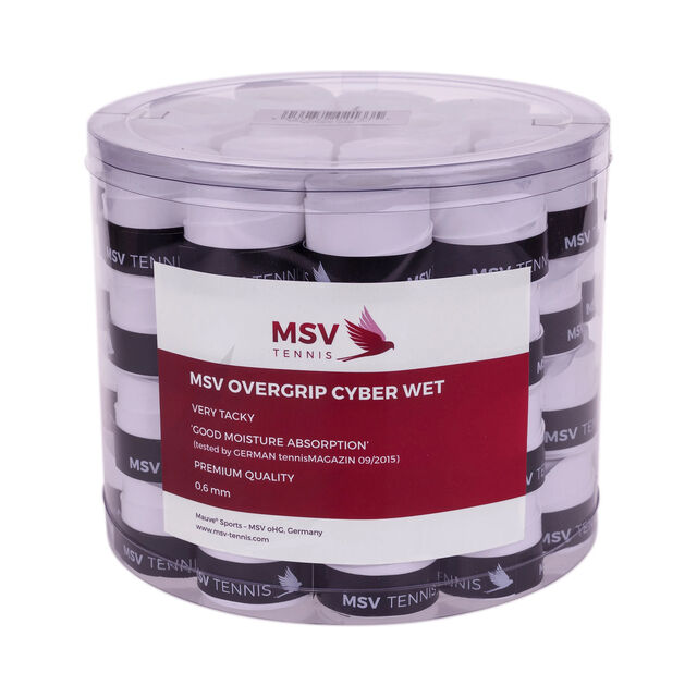 MSV Overgrip Cyber Wet, 60 / Pack, weiß
