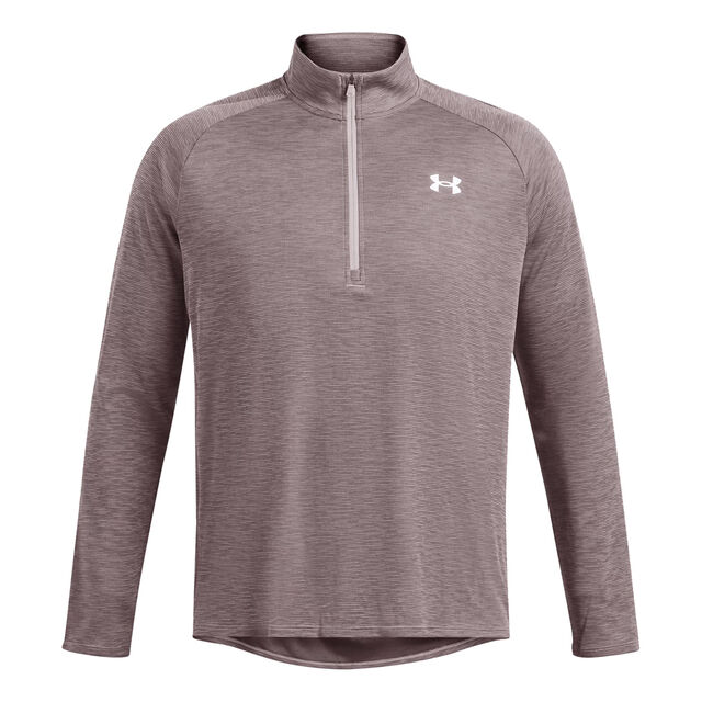 Ua Tech Textured 1/2 Zip-Brn