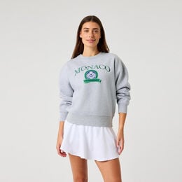Boyfriend Sweatshirt Damen-hellgrau