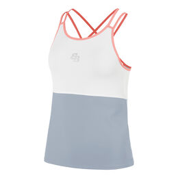 Kyoto Tank-Top Damen-Grau,Weiß