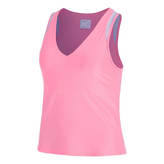 Shimmer V-Neck Tank w/Bra