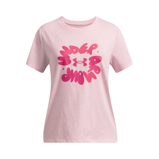 Ua Bubble Wordmark Ss-Wht