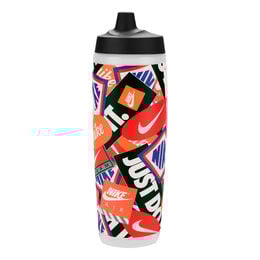 Nike Refuel Bottle 24oz/709 Ml Graphic Trinkflasche-Transparent,Schwarz