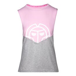 Elinam Lifestyle Tank-Top Damen-Rosa,Hellgrau
