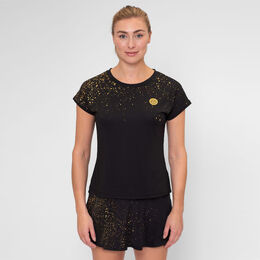 Paris 2024 T-Shirt Damen-Schwarz,Gold